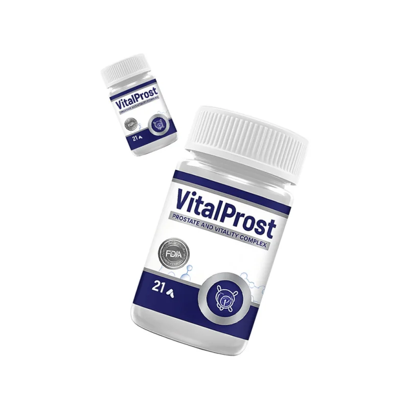 VitalProst — frasco del complejo de bienestar masculino en cápsulas